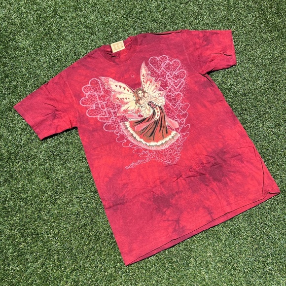VTG 00’s / Y2K Deadstock The Mountain Amy Brown Red Heart Fairy Tee - Picture 2 of 6